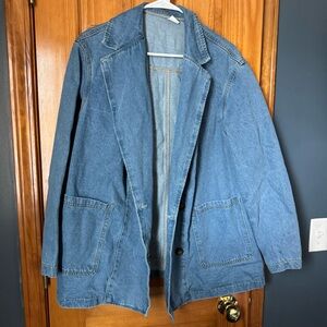 Women's Vintage Style Blue Denim Jacket/Blazer